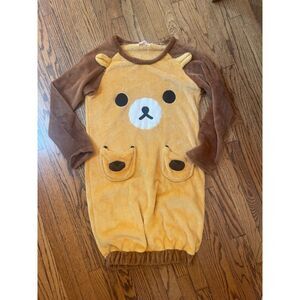 Rilakkuma kids plush dress costume nightgown size m good for ages 8-12